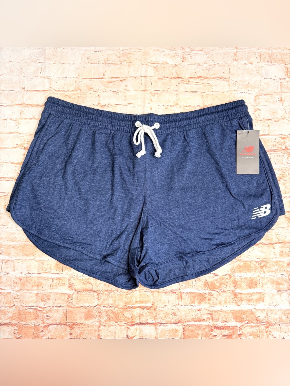 New Balance Women’s Heather Navy Athletic Drawstring Shorts